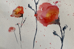 Mortimer-Arlene-Red-Blossom-2-Watercolor-9x12-1