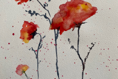 Mortimer-Arlene-Red-Blossom-2-Watercolor-9x12-2
