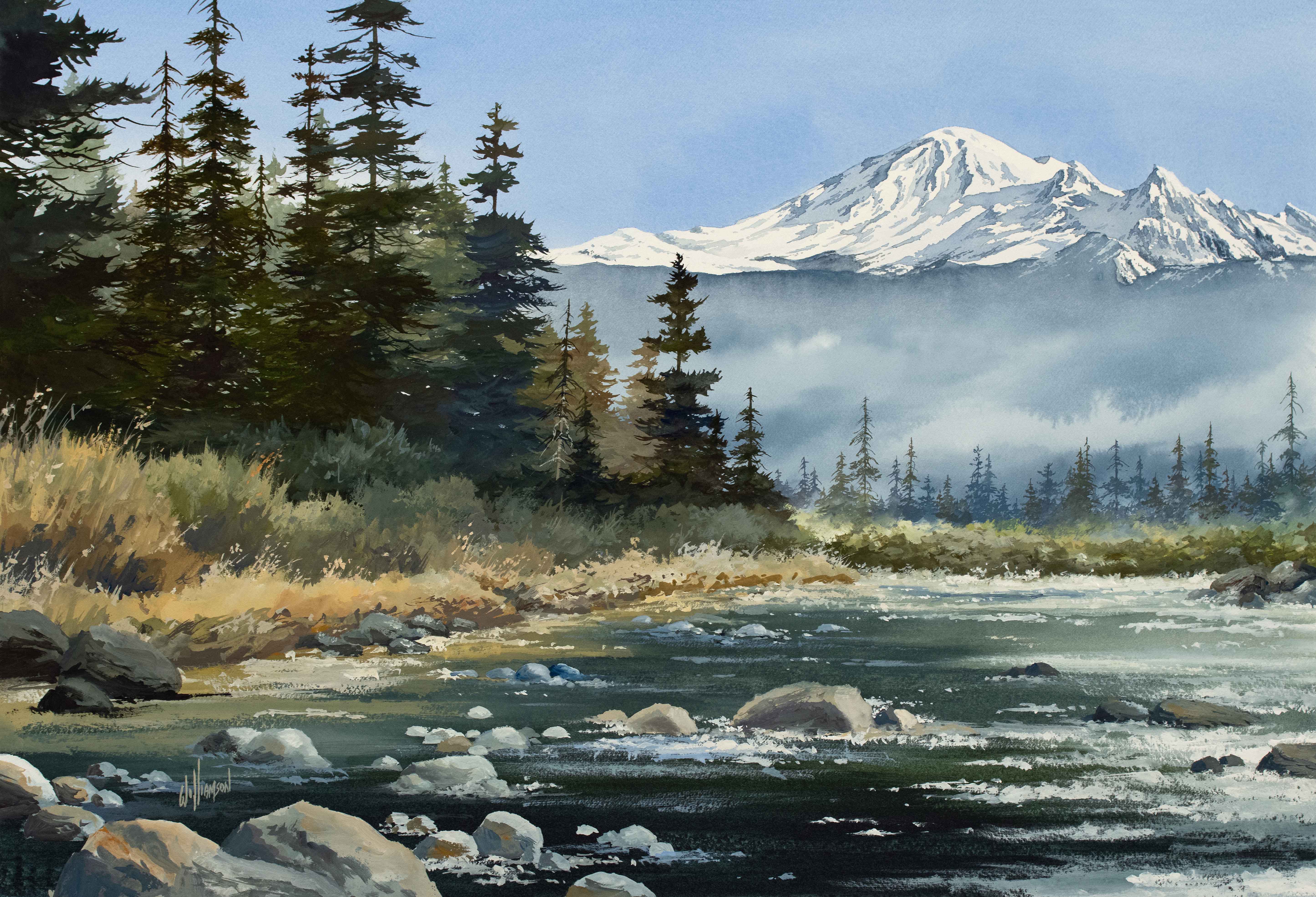James_Williamson_Grandeur-of-Nature-Mt-Baker_waercolor_15x22