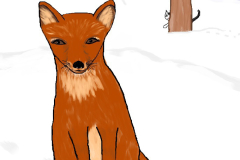 Peggysullivandigitalpainting11x16RedFox